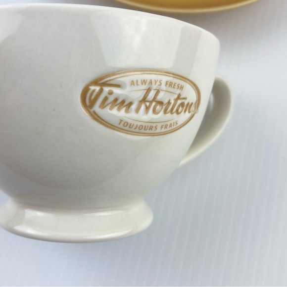Tim Hortons Tea Cup and Saucer with Original Box Collectors 2006 - 8 ounce mug - Picture 6 of 10